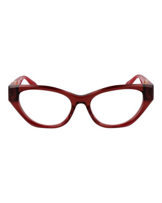 Trussardi Red Multicolor Acetate Glasses (frames)