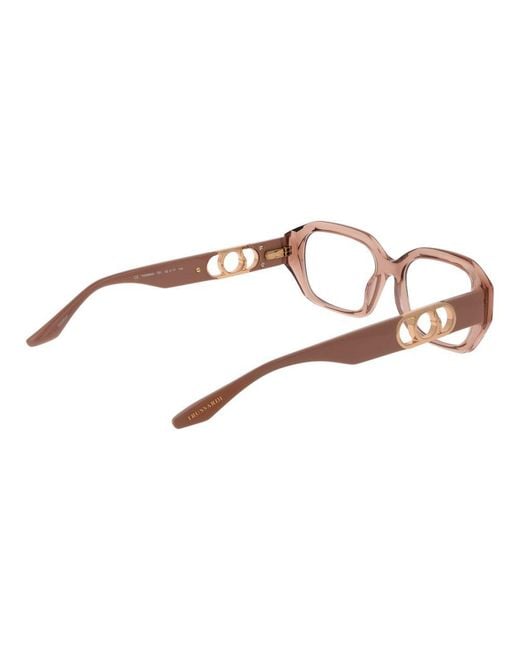 Trussardi Brown Pink Acetate Glasses (frames)