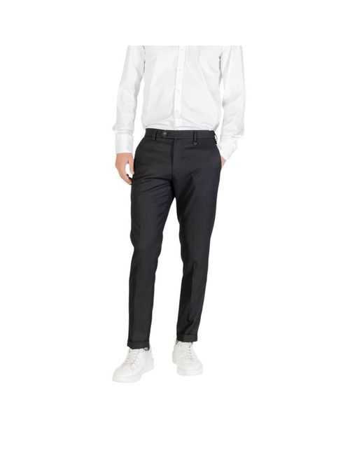 Antony Morato Black Polyester Skinny Pants for men