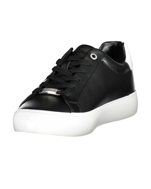 Calvin Klein Black Leather Sneaker