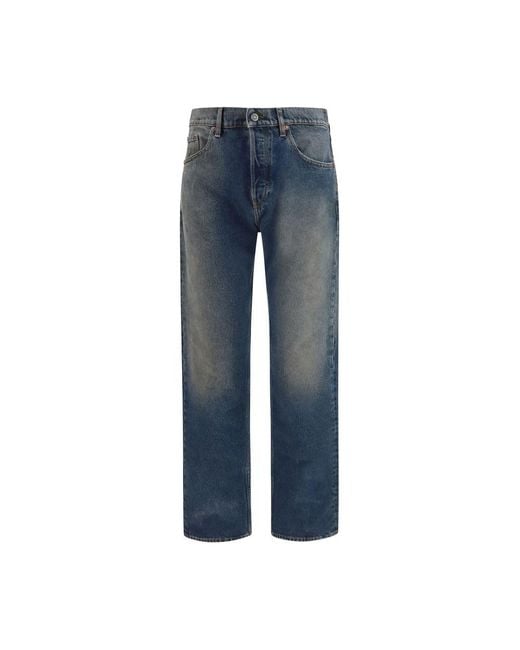 Golden Goose Deluxe Brand Blue Cotton Straight for men