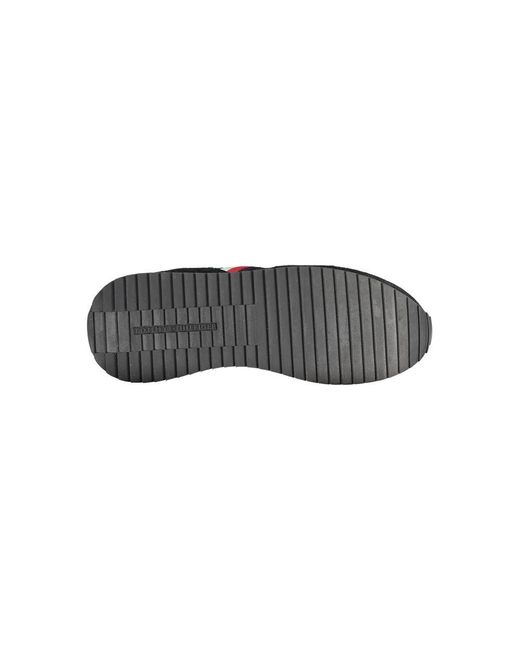 Tommy Hilfiger Black Eco-Friendly Lace-Up Sneakers for men