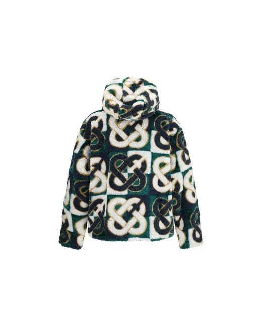Casablanca Green Multicolor Polyester Shell Jacket for men