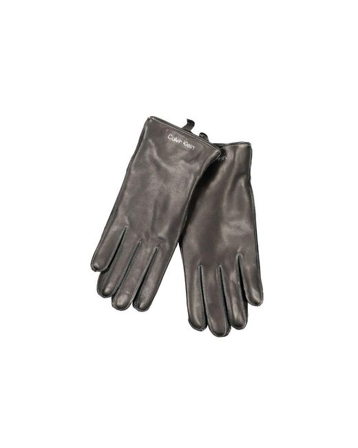 Calvin Klein Gray Nero Wool Men Glove for men