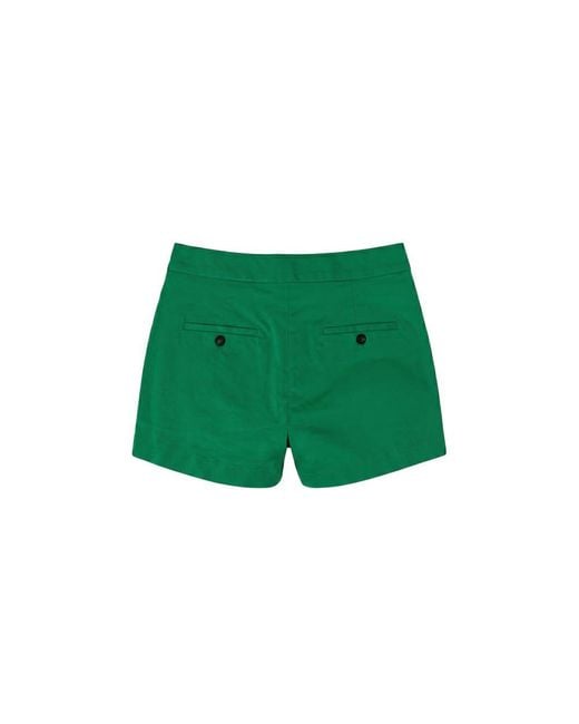 Malo Green Cotton S Shorts