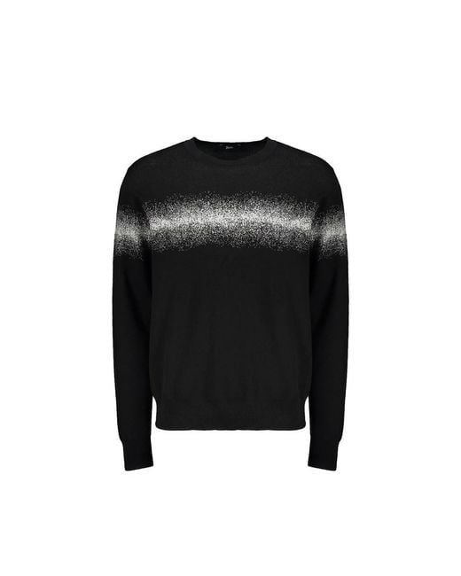 Herno Black Cotton Sweatshirt for men