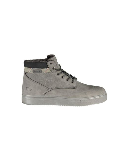 Carrera Gray Chic Urban Laced Boots With Contrast Details for men