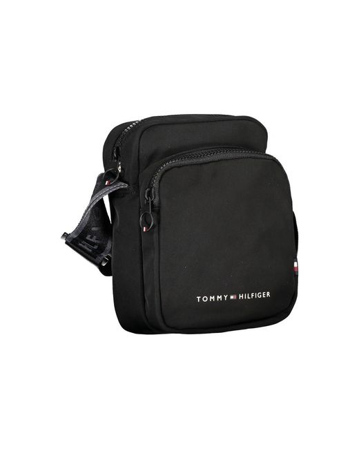 Tommy Hilfiger Black Sleek Shoulder Bag With Stylish Accents for men