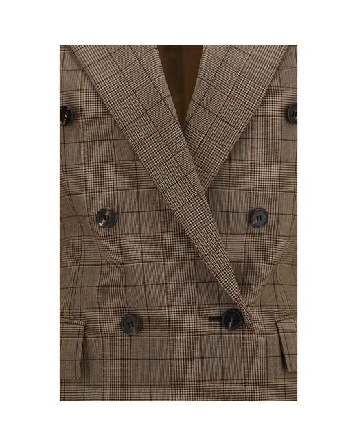 Chloé Brown Beige Wool Oves Aries Blazer