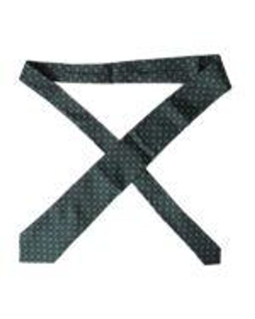 Dolce & Gabbana Green Geometric Silk Necktie for men