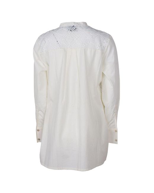 Alpha Studio White Cotton Shirt