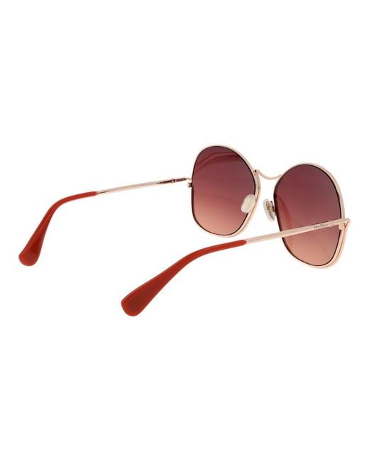 Max Mara Red Metal Sunglasses