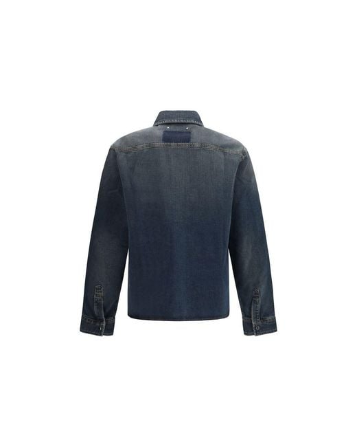 Golden Goose Deluxe Brand Blue Denim Shirt for men