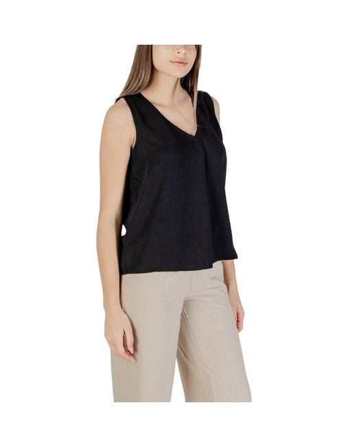 ONLY Black Recycled Polyester Tank Top