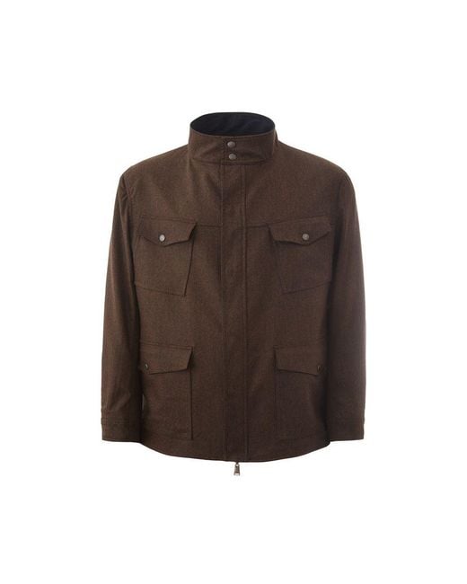 Lardini Blue Wool Jacket for men