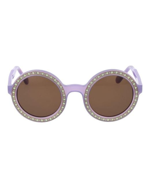 Andy Wolf Brown Purple Acetate Sunglasses
