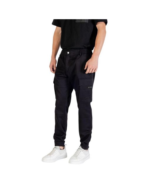 Antony Morato Black Viscose Casual Pants for men