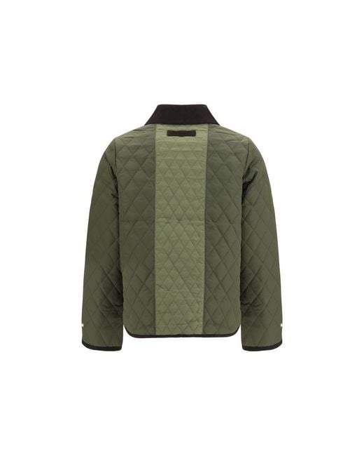 Barbour Green Bicolor Polyester Jacket