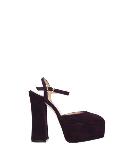 Stuart Weitzman Purple Leather Sandal for men
