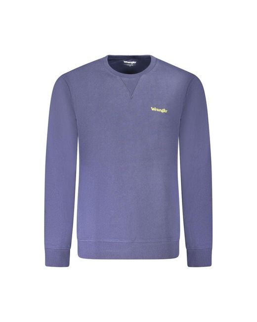 Wrangler Blue Cotton Sweater for men