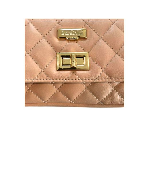Baldinini Pink Leather Crossbody Bag