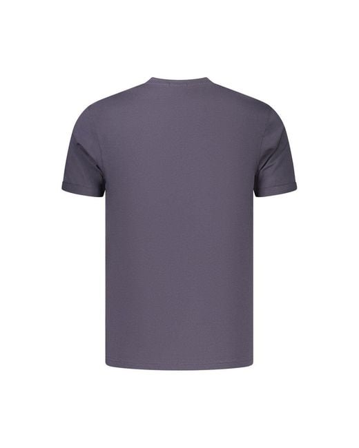 COVERI MOVING Purple Blue Cotton Men's T for men