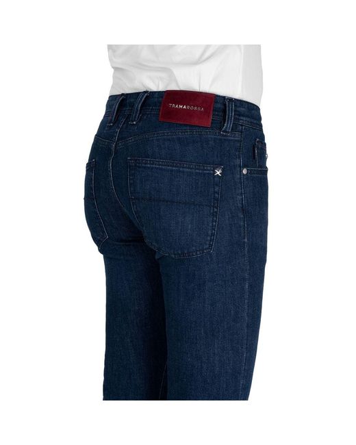 Tramarossa Blue Cotton Jeans & Pant for men