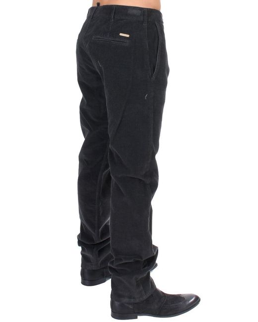 Gianfranco Ferré Blue Elegant Cotton Corduroy Pants