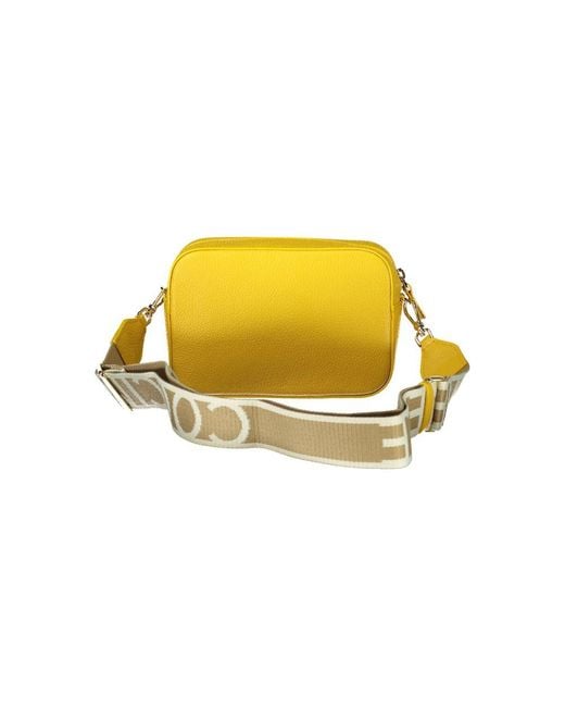 Coccinelle Yellow Leather Handbag