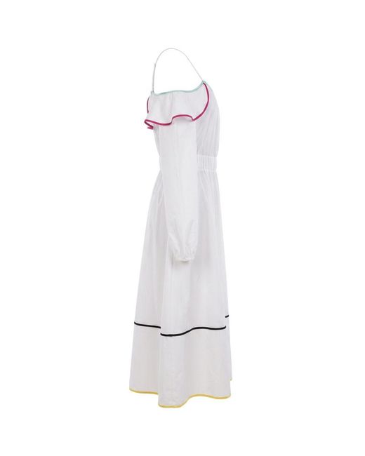 Trussardi White Cotton Dress