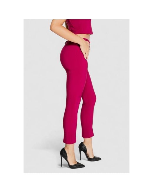 Rinascimento Red Polyester Jeans & Pant