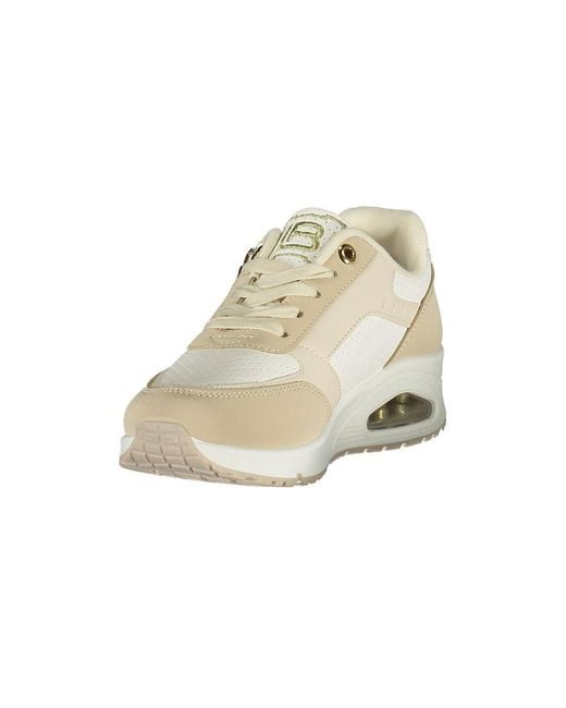 Laura Biagiotti Natural Beige Polyurethane Sneaker