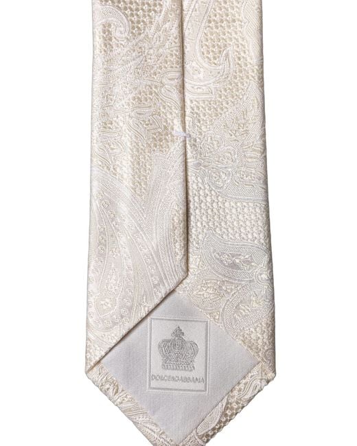 Dolce & Gabbana Natural Floral Silk Adjustable 'Sd Neckmen's Tie for men