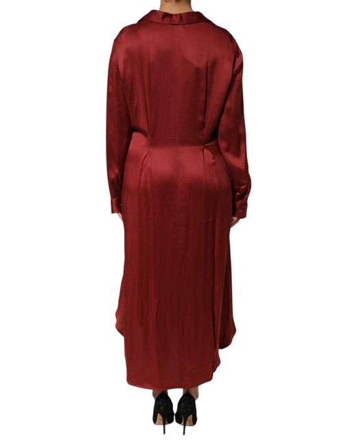 Fabiana Filippi Collared Aline Midi Dress