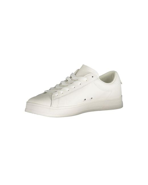 Tommy Hilfiger White Bianco Poliuretano Uomo Sneaker for men