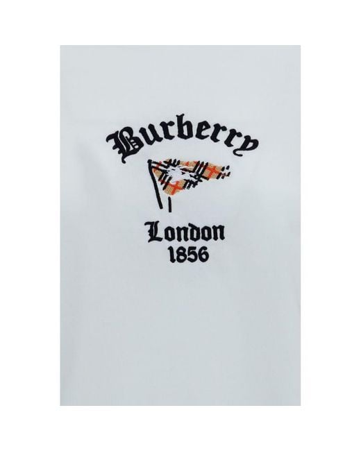 Burberry Blue White Cotton T