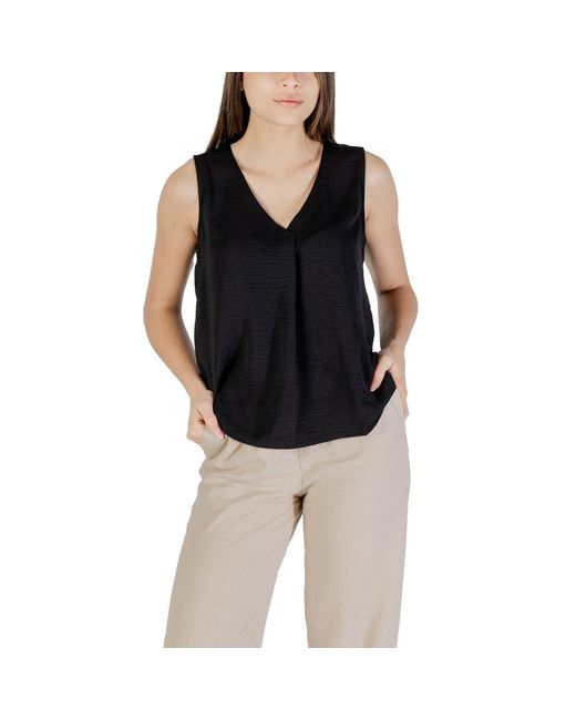 ONLY Black Recycled Polyester Tank Top