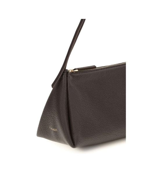 Calvin Klein Brown Calf Leather Bos Taurus Handbag