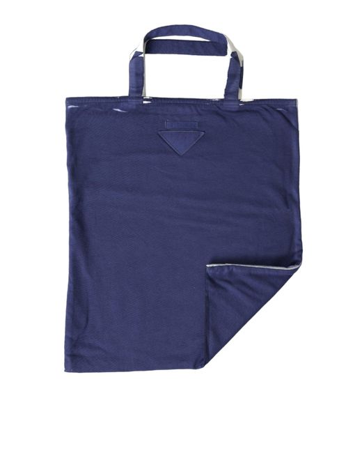 Prada Blue Elegant Tote Bag For Chic Outings