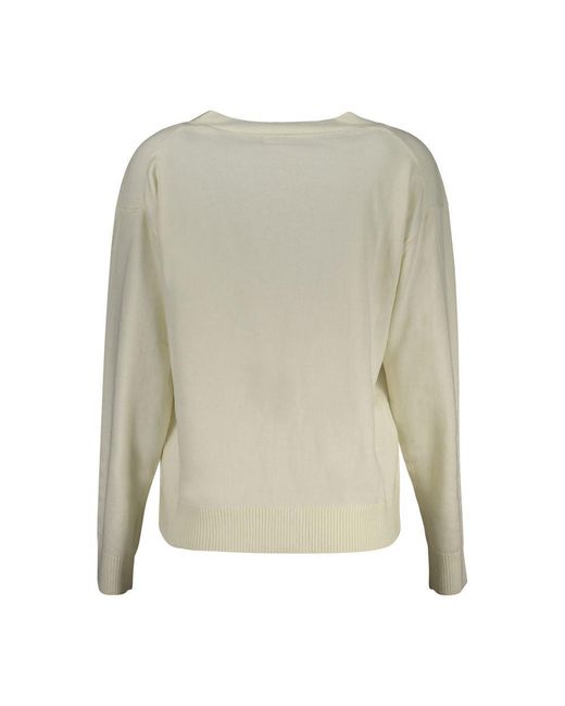 Guess Green Bianco Poliestere Cardigan