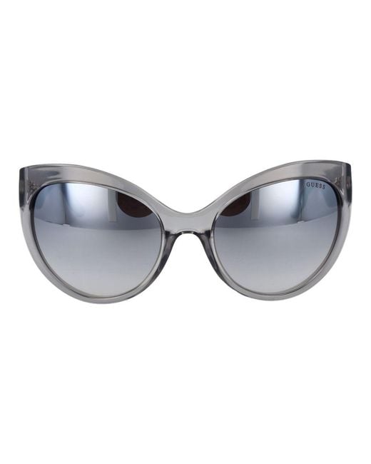 Guess Gray Cateye Frame Patterned Temples