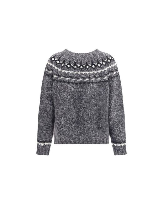 P.A.R.O.S.H. Gray Alpaca Sweater