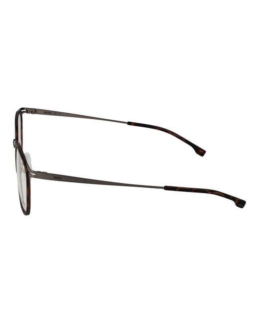 Boss Brown Stainless Steel Glasses (frames) for men