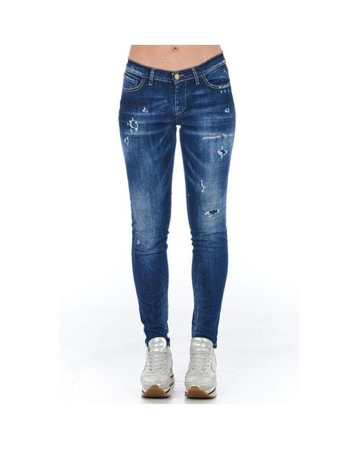 Frankie Morello Blue Cotton Jeans