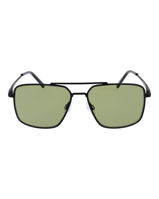 Serengeti Green Black Metal Sunglasses for men