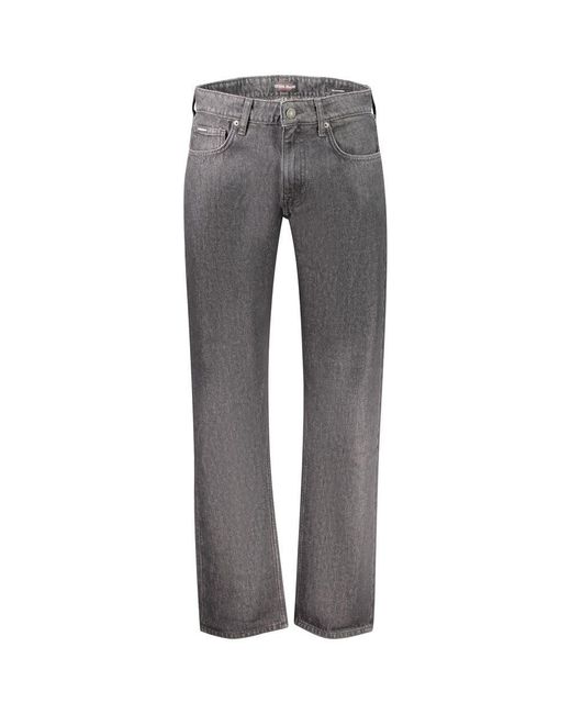 Guess Gray Nero Cotton Mens Jeans for men