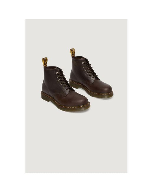 Dr. Martens Brown Leather Athletic Sneakers for men