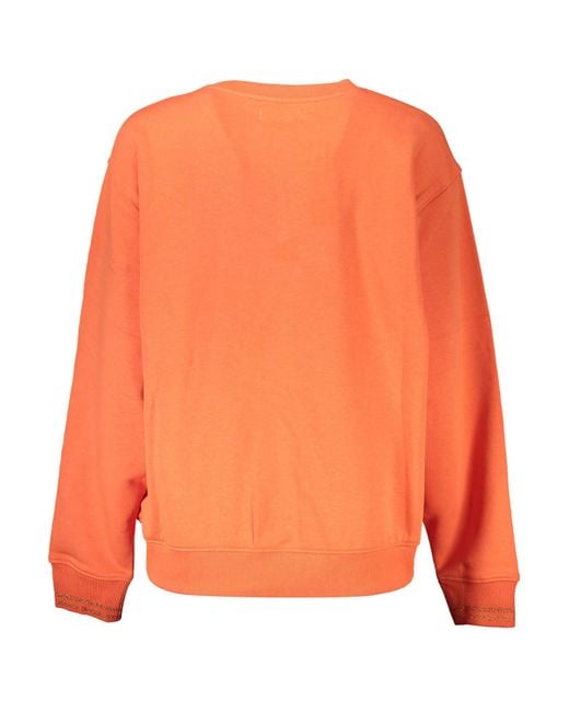 Desigual Orange Cotton Sweater