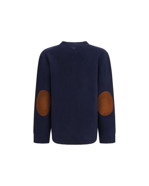Prada Blue Wool Oves Aries Sweatshirt