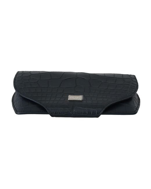 Dolce & Gabbana Black Blue Crocodile Eyewear Sunglasses Case Cover Pouch for men